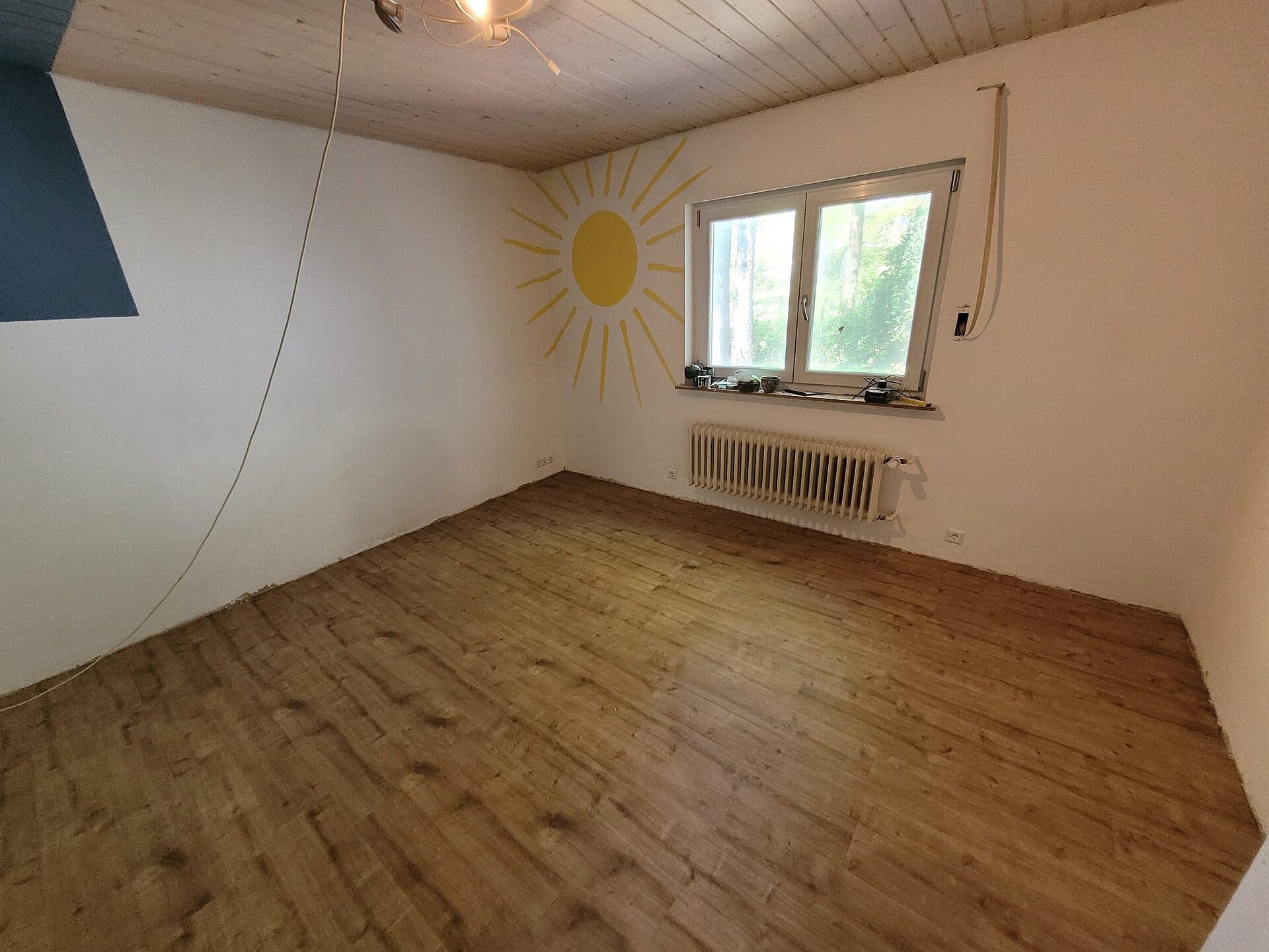 Bild von neu verlegtem Parkett