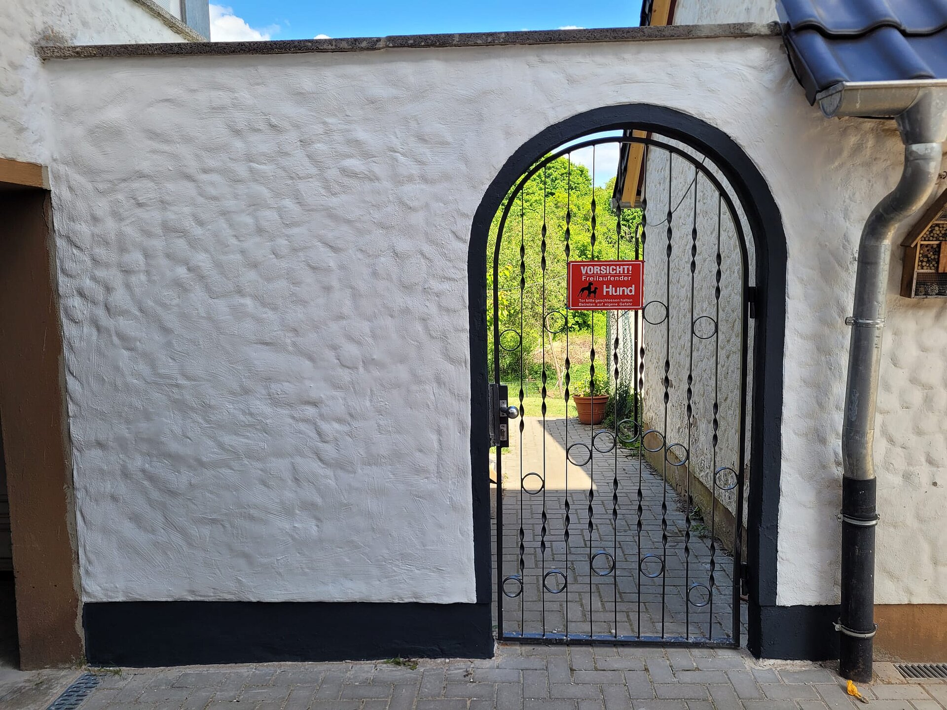 Bild von fertiger Mauer